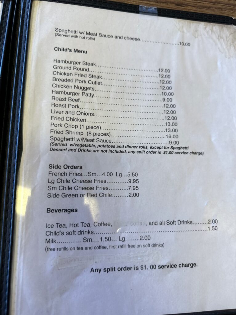Avalon Restaurant Menu 3