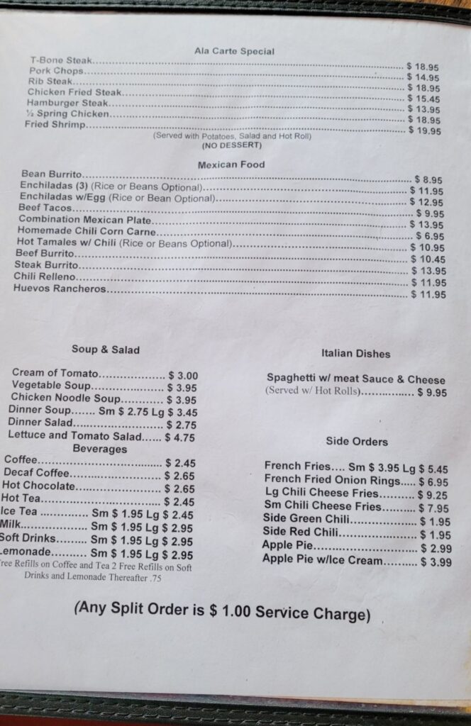 Avalon Restaurant Menu 4