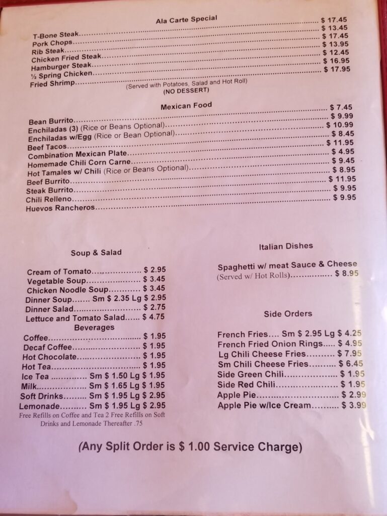 Avalon Restaurant Menu 6